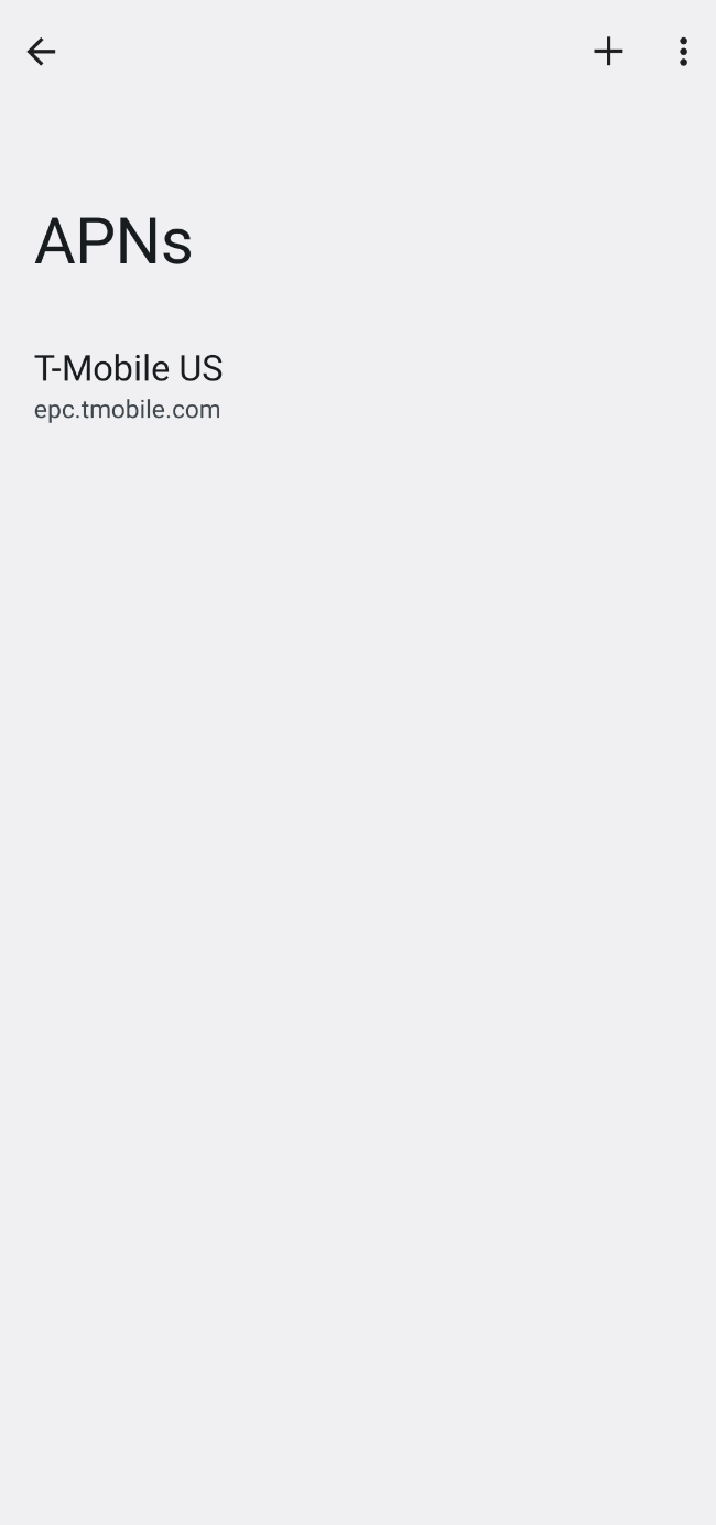 APN settings Android