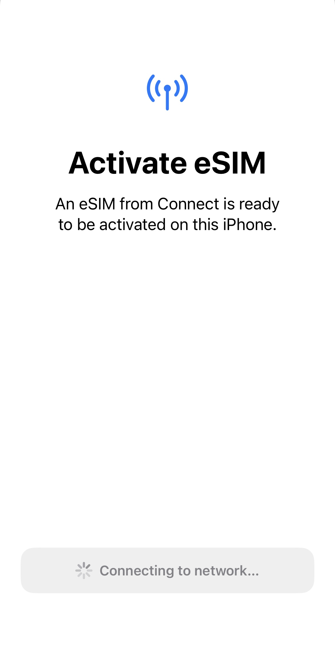 install eSIM at iOS step 3